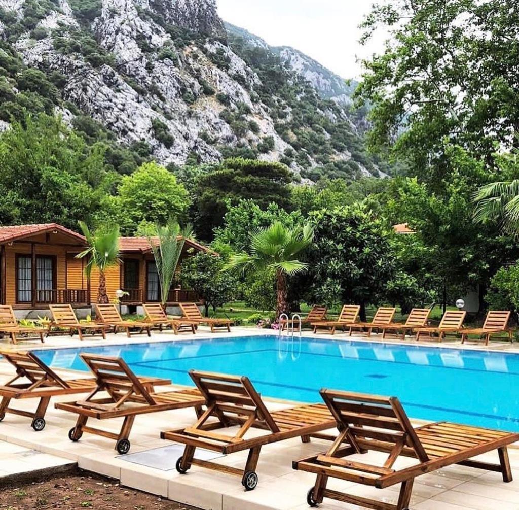 Dolunay Apart Hotel Чирали Экстерьер фото