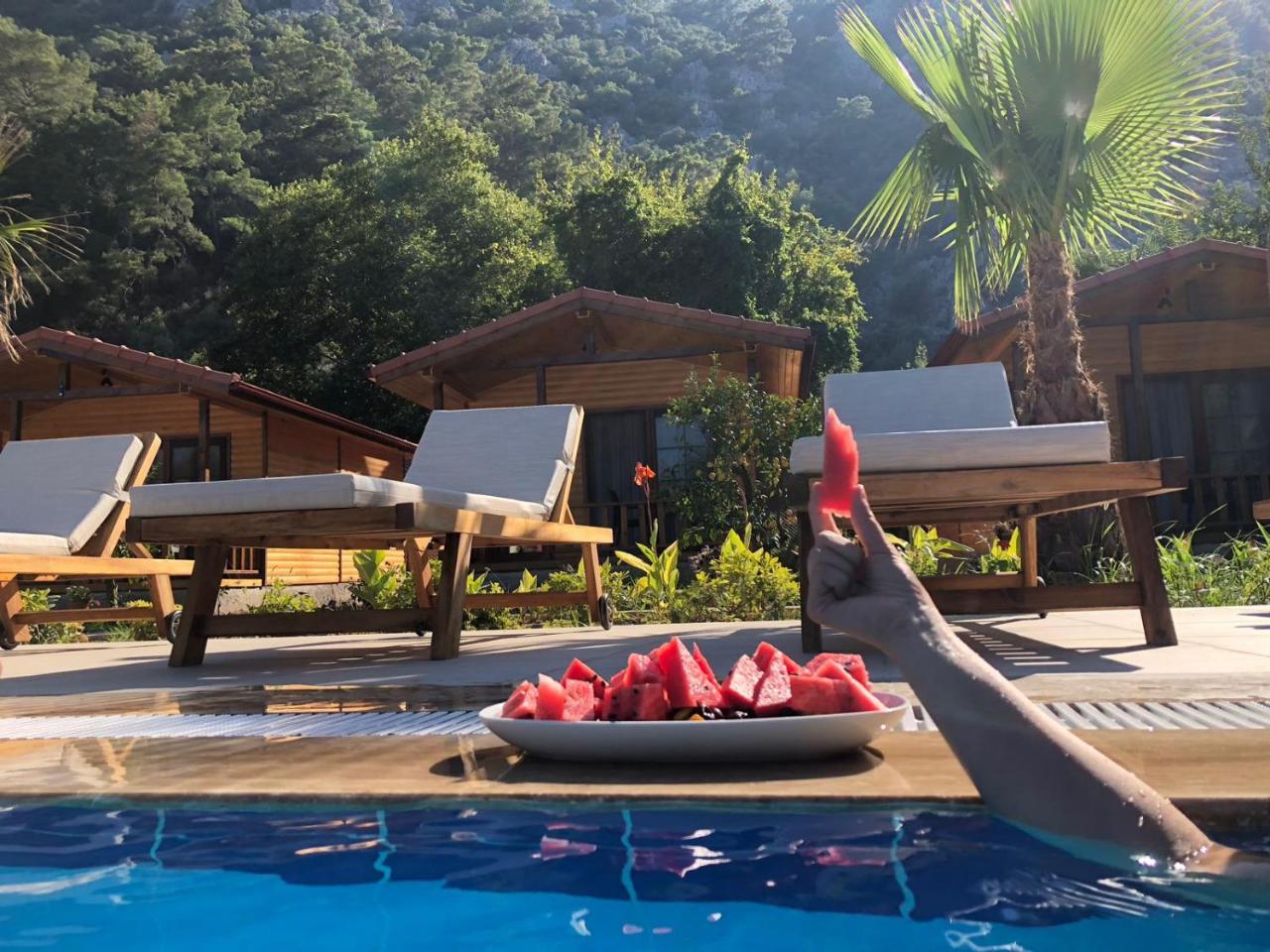 Dolunay Apart Hotel Чирали Экстерьер фото